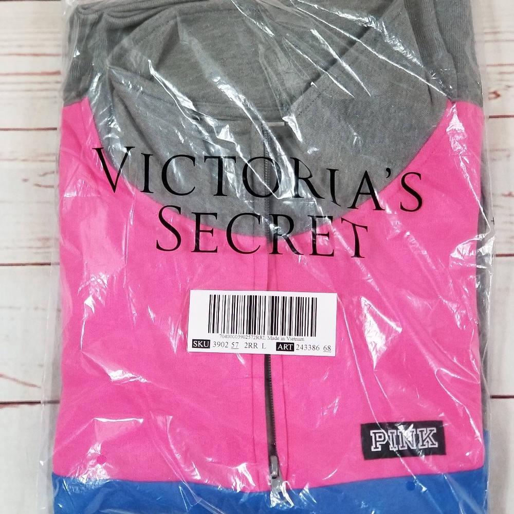 Victoria's Secret PINK Pullover Large Pink/Gray